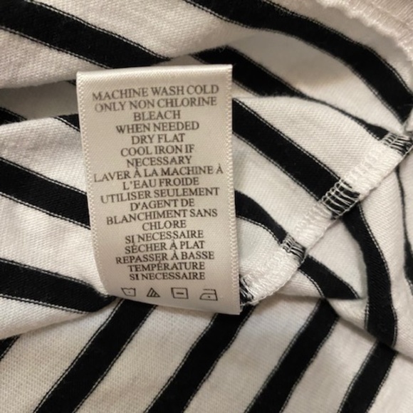 A.L.C. Kidman Black White Striped Cotton Dress Size S - Picture 7 of 8